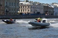 River marathon Oreshek Fortress race in St. Petersburg, Russia