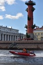 River marathon Oreshek Fortress race in St. Petersburg, Russia