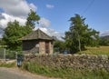 The River Mark Gauging Station at the Bottom of the Valley on the small Road Bridge in Invermark. Royalty Free Stock Photo