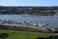 River Medway viewed from Rochester Castle, Kent, England, UK. Royalty Free Stock Photo
