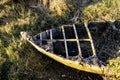 Old boat on the River Minho, Porrino, Spain Royalty Free Stock Photo