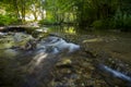 River Mladejka in the Strandja national park, in Bulgaria, Rocks Royalty Free Stock Photo