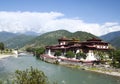 River and Monastery in Bhutan