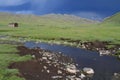 River in the mongolian steppe