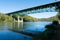 River Monongahela underneath I79 bridge Royalty Free Stock Photo