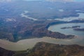 River and mountain aerial view in Australia Royalty Free Stock Photo