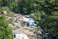 River in  Mountain Landscape in the Bighorn Mountains, Wyoming Royalty Free Stock Photo