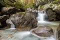 River in the mountains in autumn