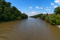 The river Mur Mura, Austria Royalty Free Stock Photo