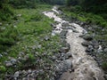 River at the foot of Mount Slamet, Indonesia
