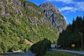 River Naeroydalselvi at Stalheim in Norway