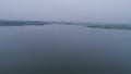 River nature view through the drone lens