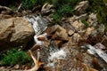 River near butakovsky waterfall