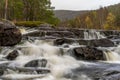 A river near Lake Notvatnet HamarÃÂ¸y Nordland in Norway