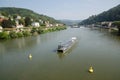 The river Neckar by the city Heidelberg in Germany