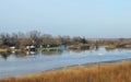 River Nemunas in winter, Lithuania Royalty Free Stock Photo