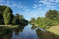 River Nidda on a beautiful day Royalty Free Stock Photo