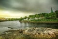 River Nidelva, Trondheim, Norway Royalty Free Stock Photo