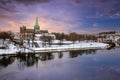 River Nidelva in Trondheim in the winter