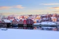 River Nidelva in Trondheim in the winter