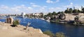 River Nile Aswan Egypt ( Elephantine Island) Royalty Free Stock Photo