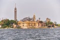 River Nile and Cairo skyline dominated by Cairo Tower on Gezira Island