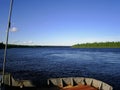 River in the north of Russia in the summer