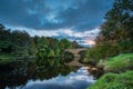 River North Tyne flows under Bellingham Bridge Royalty Free Stock Photo