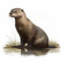 River Otter Illustration