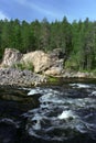 River on Oulanka Park Royalty Free Stock Photo