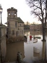 Flooding in York in December Royalty Free Stock Photo