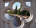 The banks of the river Ouse in the centre of York, Northern England