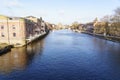 The River Ouse in York on a Winter Morning. Royalty Free Stock Photo