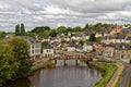 River Oust in the city of Josselin - Brittany Royalty Free Stock Photo