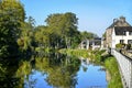 River Oust at Josselin in France Royalty Free Stock Photo