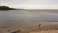 River outfall into the Lake Superior from the Sand River Falls