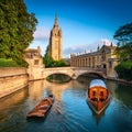 river in Oxford, AI generated Royalty Free Stock Photo