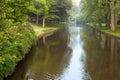 River in the park, Bruges Royalty Free Stock Photo