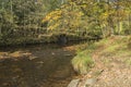 River between park and canal at Uppermill