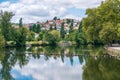 River park in city Tamega Chavez Portugal Royalty Free Stock Photo