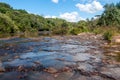 River passing between the mountains in sao marcos , brazil