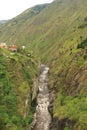 River Pastaza and Banos Royalty Free Stock Photo