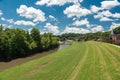 River and a path way in Galena Royalty Free Stock Photo