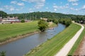 River and a path way in Galena Royalty Free Stock Photo