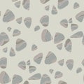 River pebbles grey seamless pattern Royalty Free Stock Photo