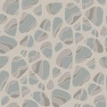 River pebbles hand drawn seamless pattern Royalty Free Stock Photo