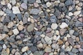 River pebbles and stones. Abstract background and composition