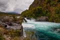 River Petrohue in cloudy weather, Chile