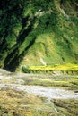 River plateau farm and terraced fields