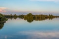 River Po Fiume Po in east coastline of Italy Royalty Free Stock Photo